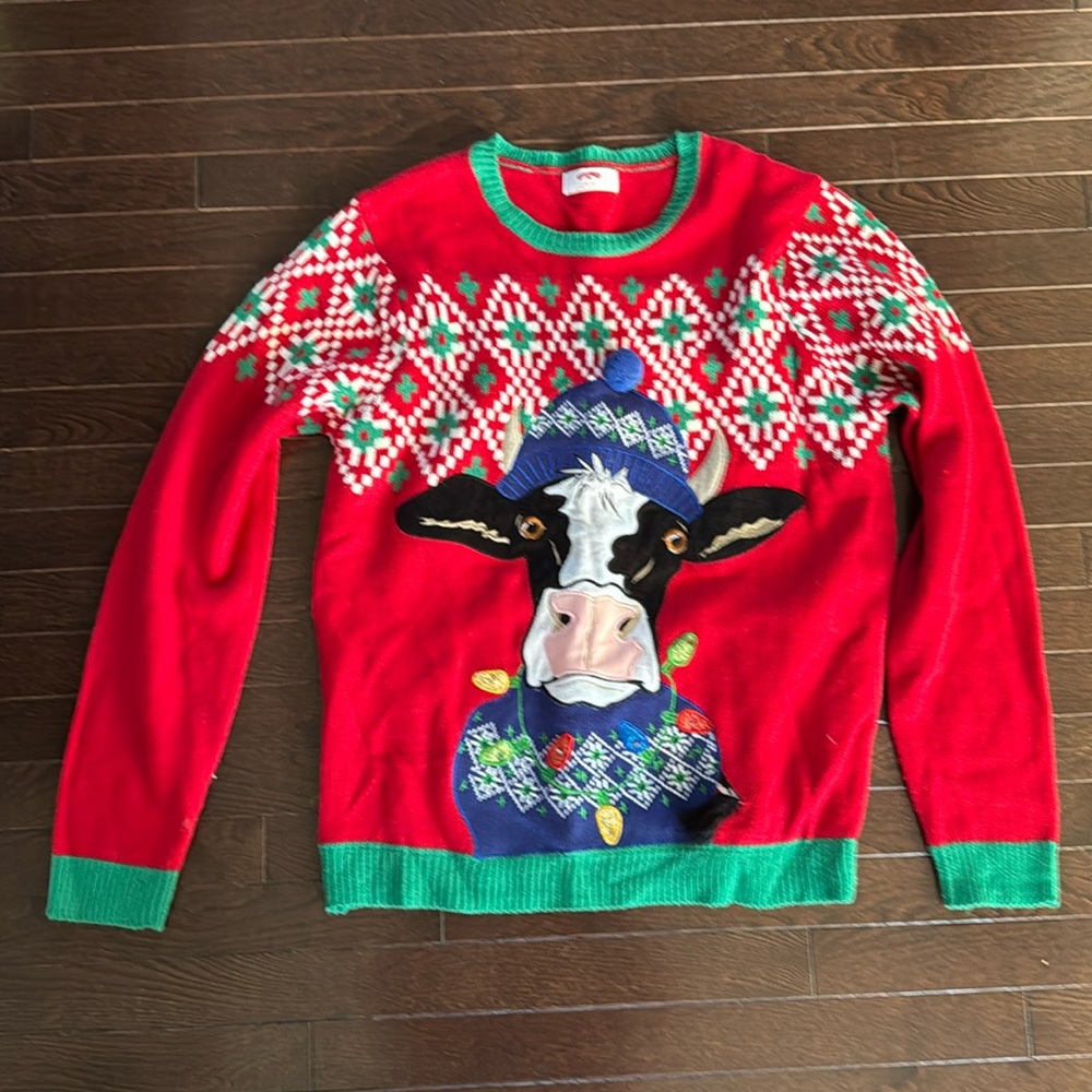 Men’s large Christmas sweater great condition